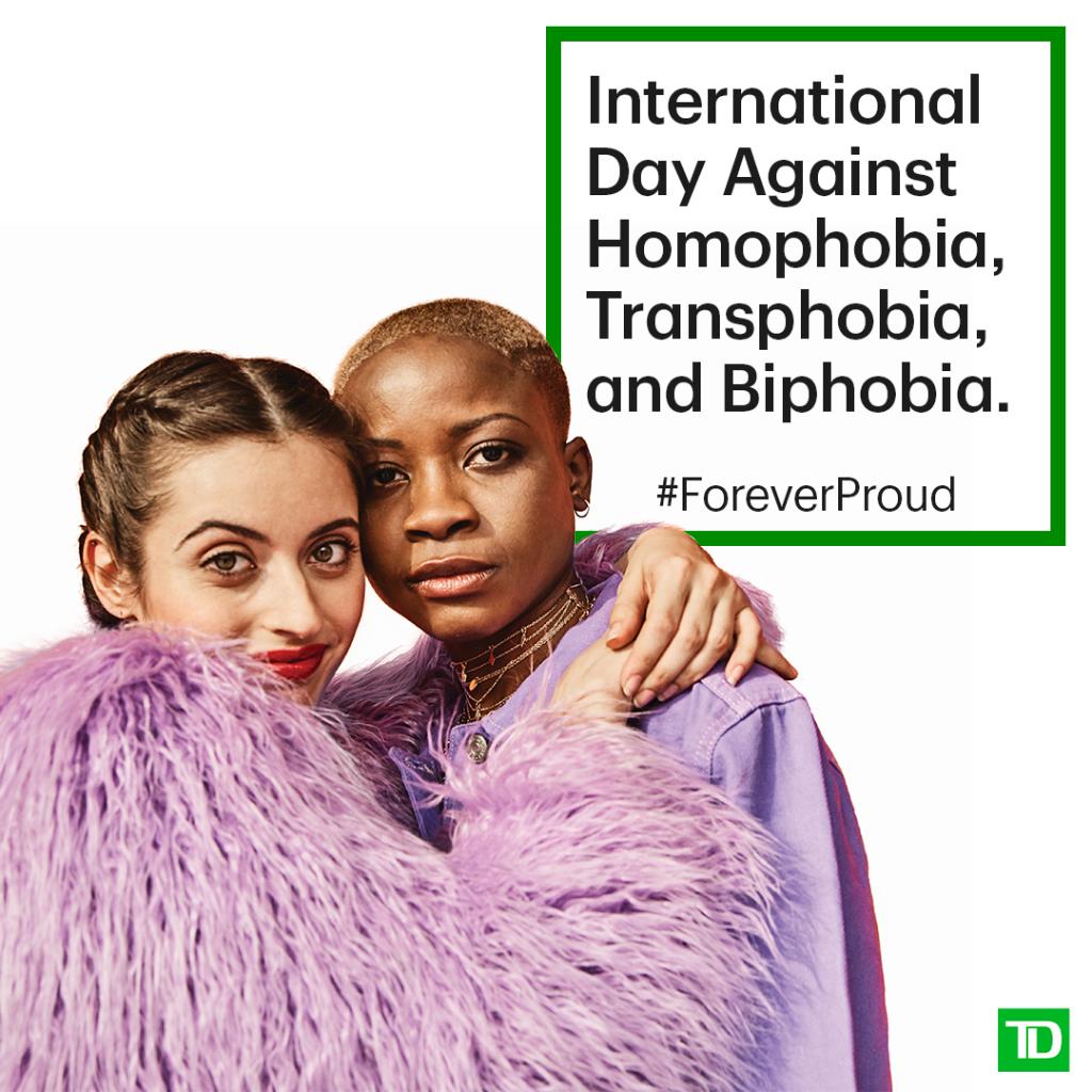 Today, we commemorate International Day Against Homophobia, Transphobia, and Biphobia, a day to increase awareness of the experiences of our LGBTQ2+ community, and the journey that remains towards a safer and more inclusive society. #IDAHOTB #ForeverProud