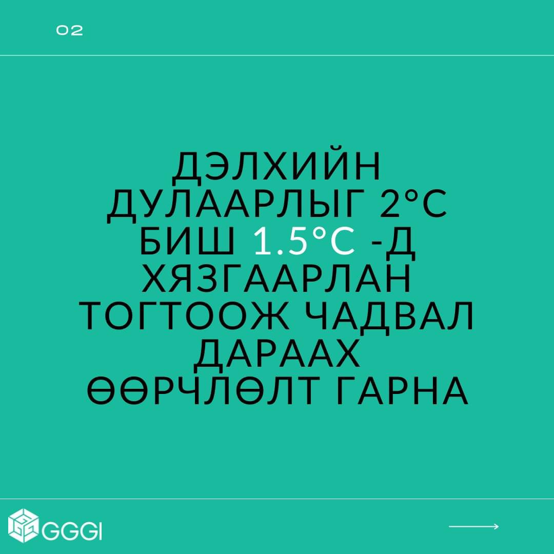 GggiMongolia's tweet photo. 🌱 1.5 °C-ийн хязгаар гэж юу вэ? Дэлхий 1.5 °C дулаарах 2°C дулаарах хоёрын хооронд ямар ялгаа гарах вэ?
#Уурамьсгалын7хоног | #MongolianClimateWeek | #Climateweek2021 | #ШийдэлОлъё | #Bepartofsolution https://t.co/xeMYiiAzVe