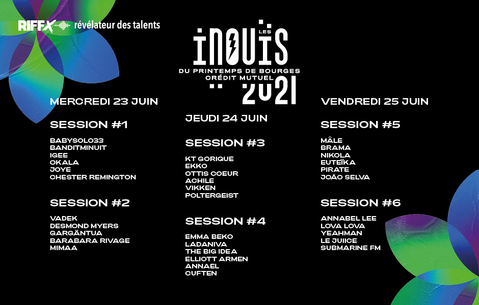 RS_Barbey's tweet photo. [36ème édition des #iNOUïS21]

RDV le 23.06 au Printemps de Bourges Crédit Mutuel, pour voir @babysolo33 et #IGee sur scène ! 

Toute la programmation 👉 https://t.co/BC51F244sF https://t.co/kfn7xVAGK1