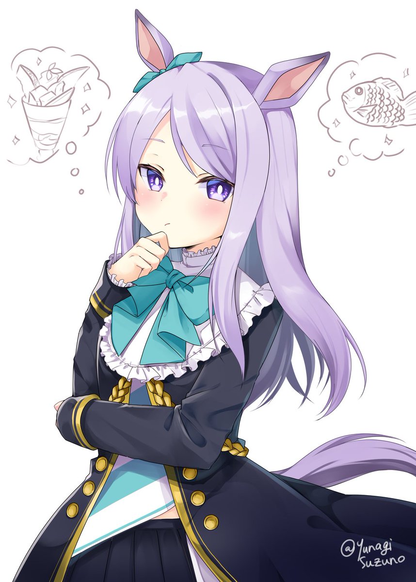 何食べようか考えるマックイーン
