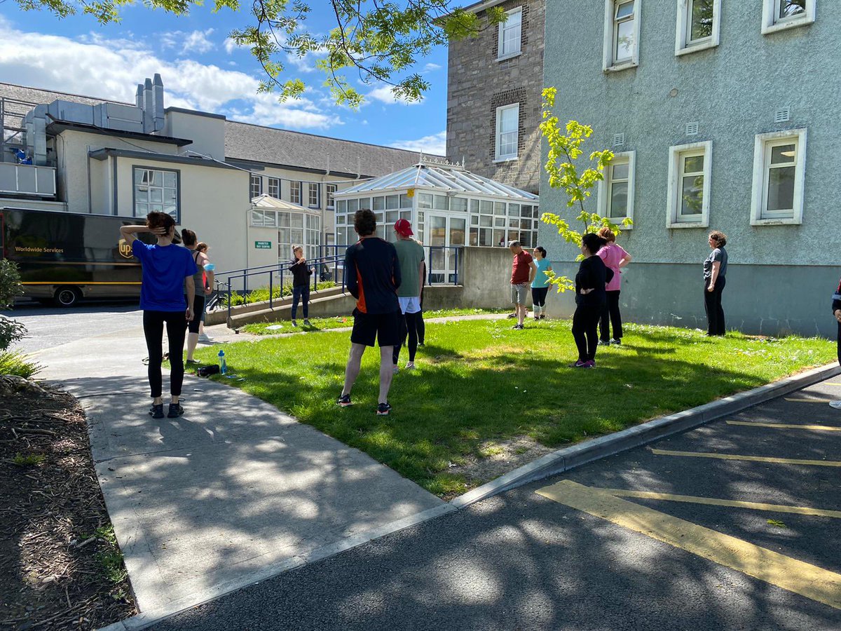 Sun shining for our first PhysioFit exercise class of the year, here in St. James’s Physiotherapy Dept! Back again next Monday at 12:35pm, open to all SJH staff 🏃‍♂️ <a href="/niamhphysio/">Niamh Murphy</a> <a href="/Ruthmc5Ruth/">Ruth McMenamin</a> <a href="/stjamesdublin/">St James's Hospital</a>