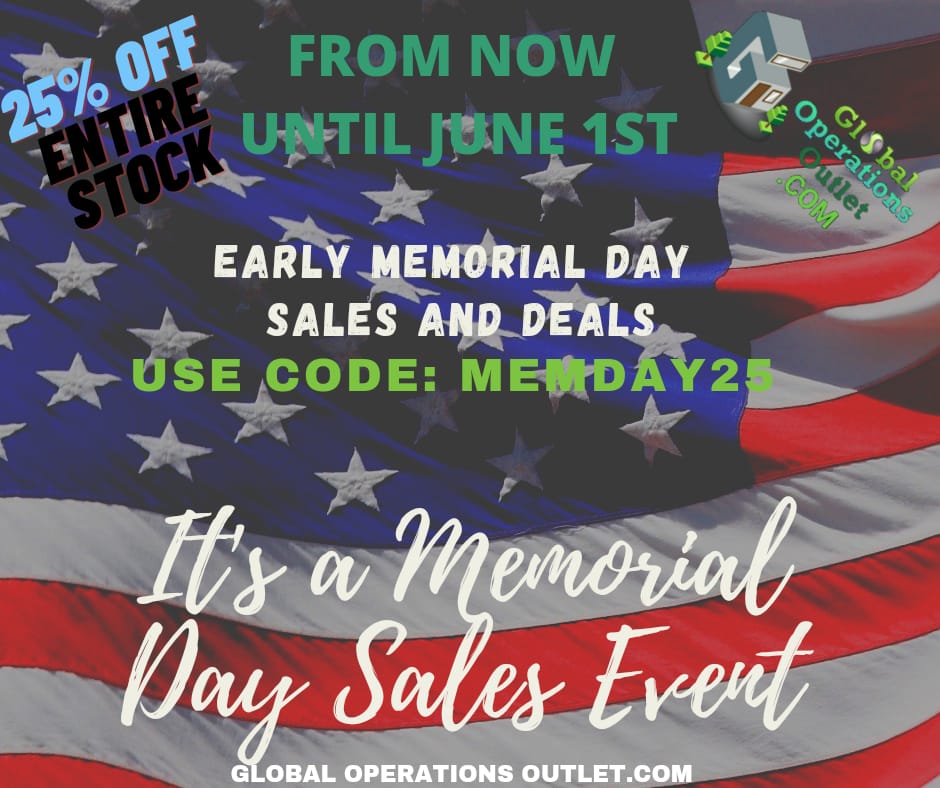 GlobalOpsOutlet's tweet image. Come one! Come all! Sale at GlobalOperationsOutlet.com. Always FREE Shipping USA and Canada. Don't miss out!!