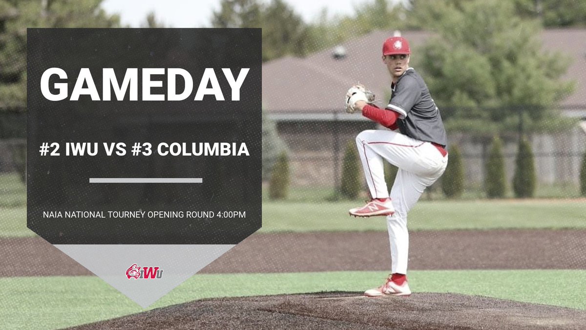 IWU Wildcat Baseball (@indwesbaseball) on Twitter photo Road to Lewiston starts today! #12 Wildcats face off against the Cougars of Columbia in the opening round of the NAIA National Tournament.
🆚 Columbia College
📍Wildcat Field, Marion, IN
🕰 4:00PM
📺 portal.stretchinternet.com/Indianawesleya…
⏱ portal.stretchinternet.com/Indianawesleya…
#SELFLESS // <a href="/NAIABall/">NAIA Ball</a> Road to Lewiston starts today! #12 Wildcats face off against the Cougars of Columbia in the opening round of the NAIA National Tournament.
🆚 Columbia College
📍Wildcat Field, Marion, IN
🕰 4:00PM
📺 portal.stretchinternet.com/Indianawesleya…
⏱ portal.stretchinternet.com/Indianawesleya…
#SELFLESS // <a href="/NAIABall/">NAIA Ball</a>