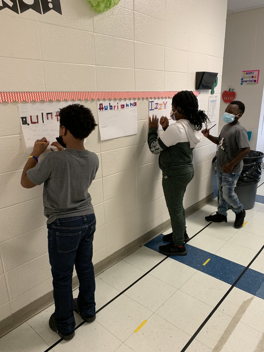 Mrs_C_Price's tweet photo. Finding the area of our names and spreading kindness by complimenting our classmates! @HarlanFalcons1 https://t.co/nPVXyH5i63