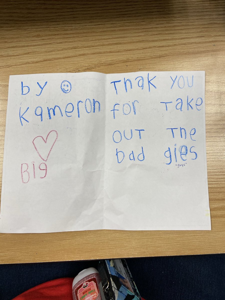 sullivanK102's tweet photo. Thank you to our first responders. Our kindergarten class is grateful for all you do! #d124inspire #Kindergarten https://t.co/RSN83z3qGO