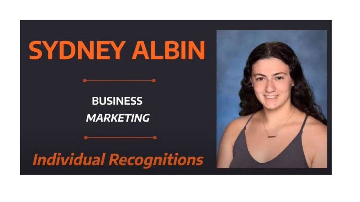 The Parkway Central Business Department recognizes Sydney Albin for excellence in Marketing. Congratulations, Sydney!