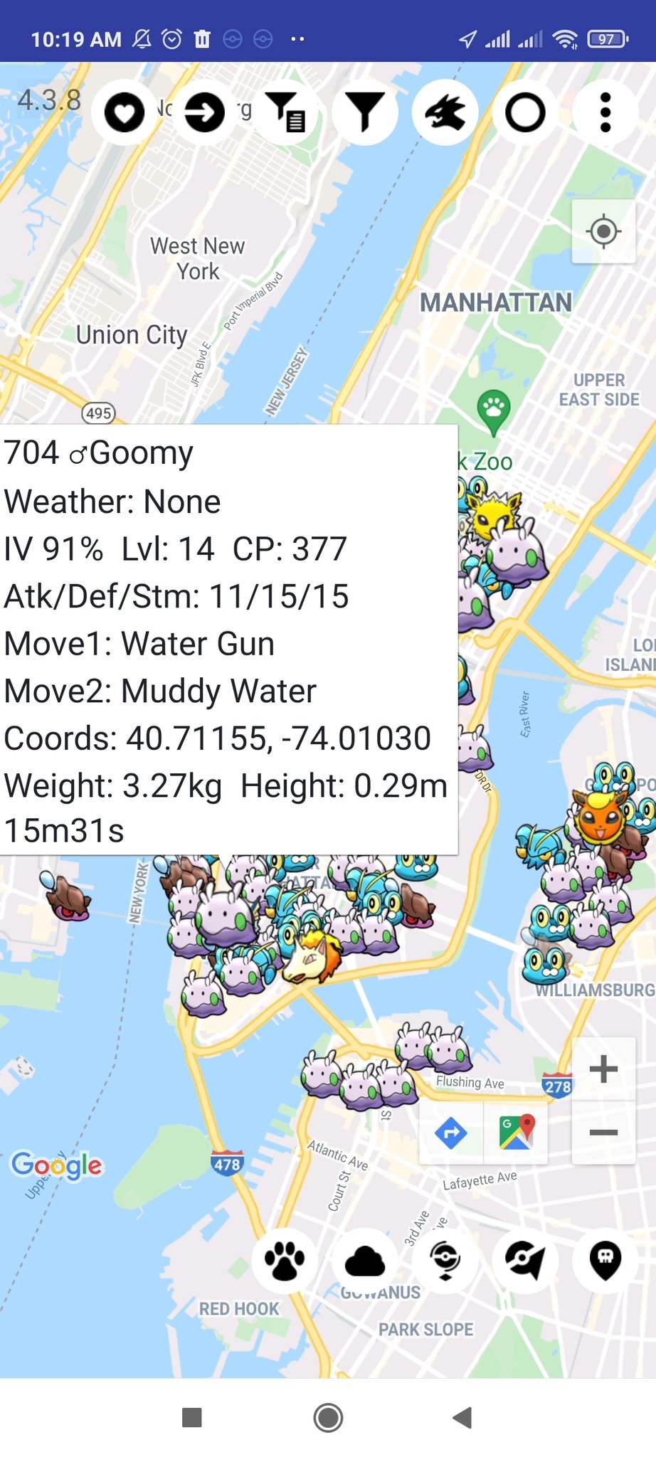 Engel Go Candyhunt Around New York The City With The Best Spawn Around The World 40 73 Download Wecatch Android And Search Whatever Pokemon