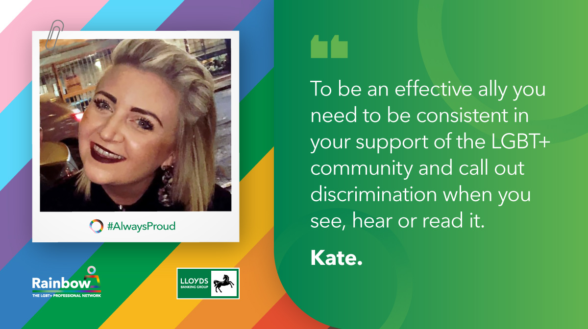 How can everyone take a stand against homophobia, transphobia and biphobia?

Kate, an ally from our Rainbow network shares her thoughts. #IDAHOBIT2021 

#AlwaysProud 🌈