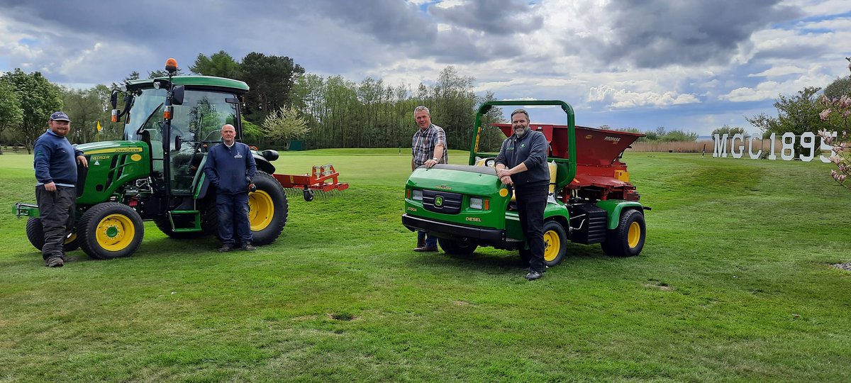 RickyNei11's tweet image. Great start to the week 🚜⛳. Many thanks from all @JohnstonGilpin to Brian, Mark and greenstaff for choosing @JohnDeere to maintain the course. @massereenegc @greenkeepingire #professional #strengthreliability