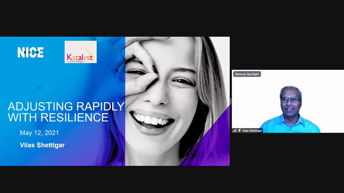 Adjusting Rapidly With Resilience We are grateful to Mr. Vilas Shettigar, Senior Director at @@NICE_Actimize, who took us through his journey and shared how he has seen technology and the work environment change over the decades. #Leadership #WomenInSTEM #MotivationalMonday