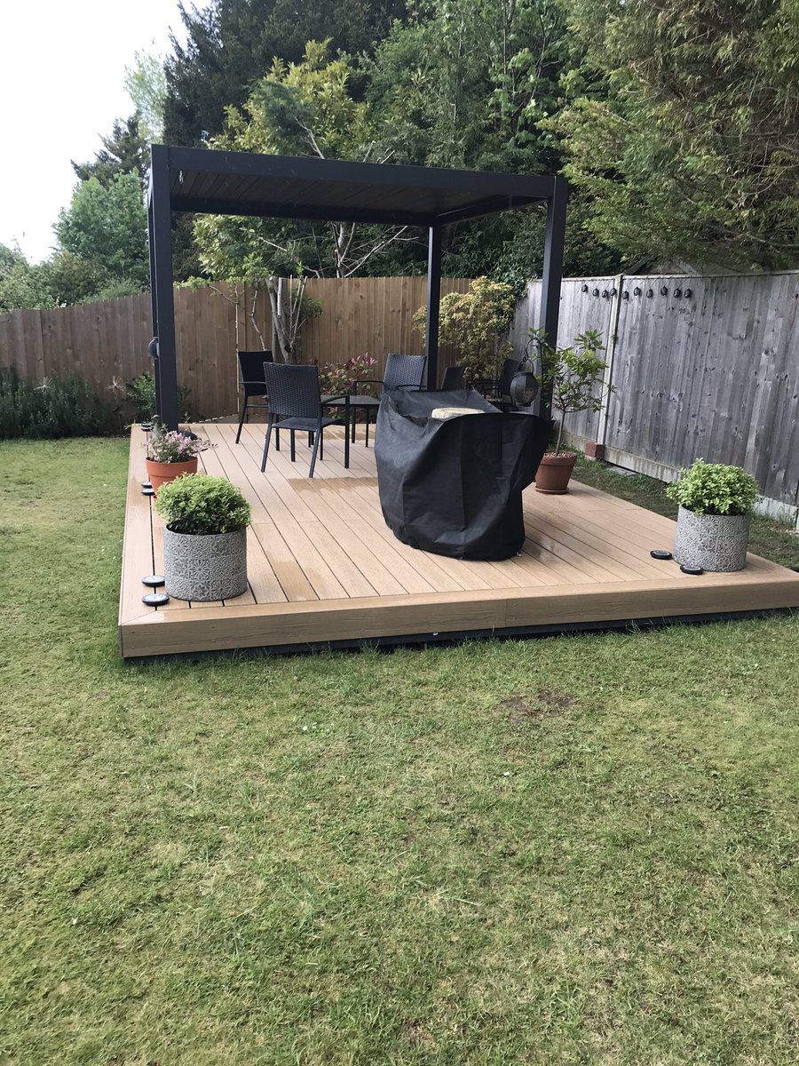 Pergola and composite decking installation.