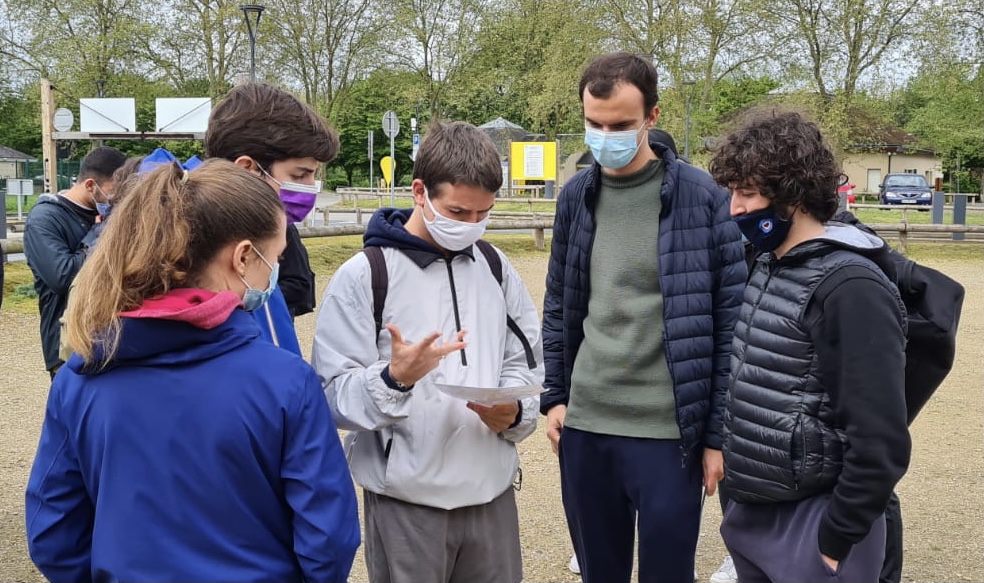 Journée de cohésion pour les jeunes de la promotion Mohamed Megrez (C3PS) et les étudiants stagiaires de Sciences Po ! 
Course d'orientation au programme !! 💪