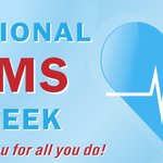 Image for the Tweet beginning: It's National EMS Week, and