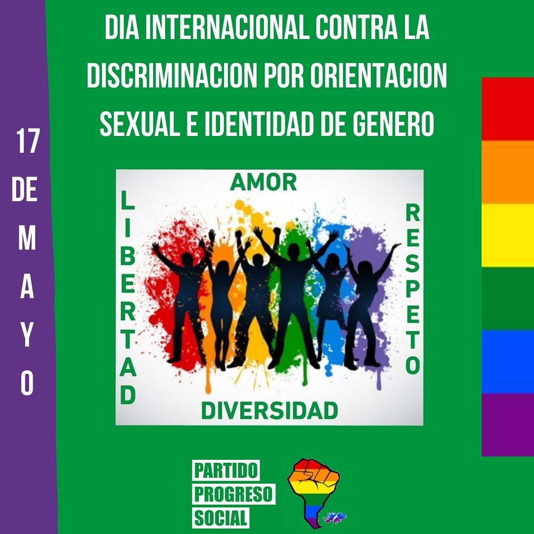 PPS_Partido's tweet photo. #17deMayo Día Internacional contra la Discriminación por #OrientaciónSexual e #IdentidadDeGénero En conmemoración al día en que la OMS eliminó la homosexualidad de la lista de enfermedades mentales (1990).
#17M   
#diversidad 
#LGBTIQ 
#tehueldelatorre
#PPS https://t.co/Qu4Gfo2mSS