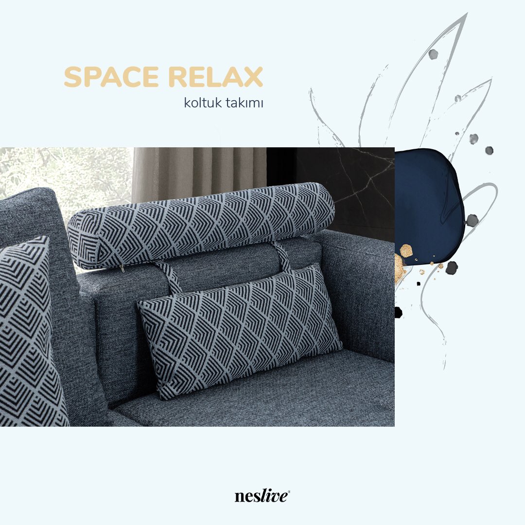 Rahat bir oturum sunan Space Relax ile konfordan uzak kalmayın.

#neslive #neslivehome #köşetakımı #köşekoltuktakımı #koltuktakimi #mobilya #furniture #homedecor #konfor #comfort #inegölmobilya
