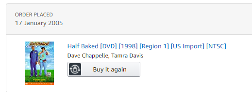 ImTomFarthing's tweet photo. Seems about right for my #firstamazonorder as a 20 year old who thought he was way cooler than he actually was https://t.co/SQK1jRjQIz
