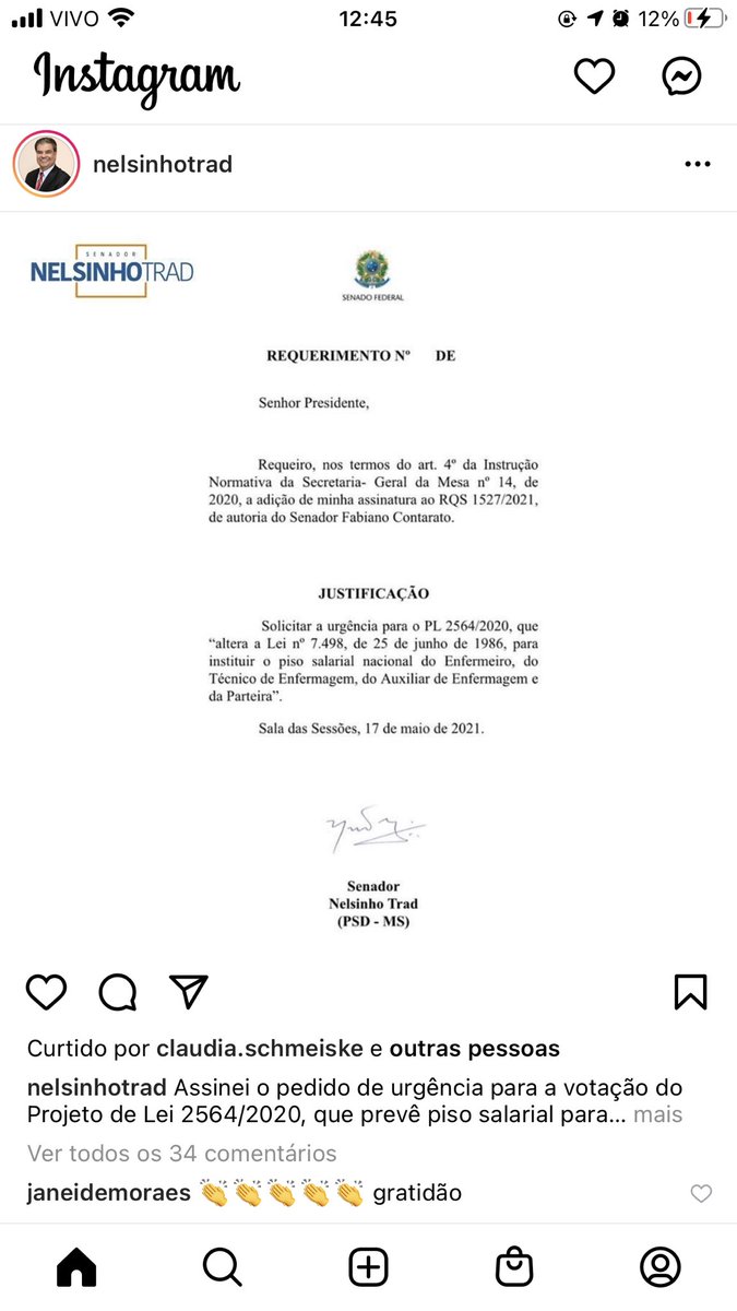 JaneideMoraes's tweet photo. Mais uma vitória! Vamos lá enfermagem não desistir. #pisosalarialenfermagem #aprovapl2564 https://t.co/2Q0L3Y9kgA