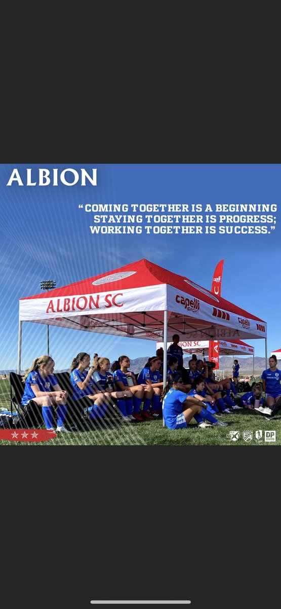 “Coming together is a beginning; staying together is progress; working together is success.” 🙌🏼⚽🔥#MondayMotivation . . . . #ALBION_SC #WERALBION #ALBIONNation #ALBIONStrong #soccer #DPL #EliteClub #CapelliSport #gotgame