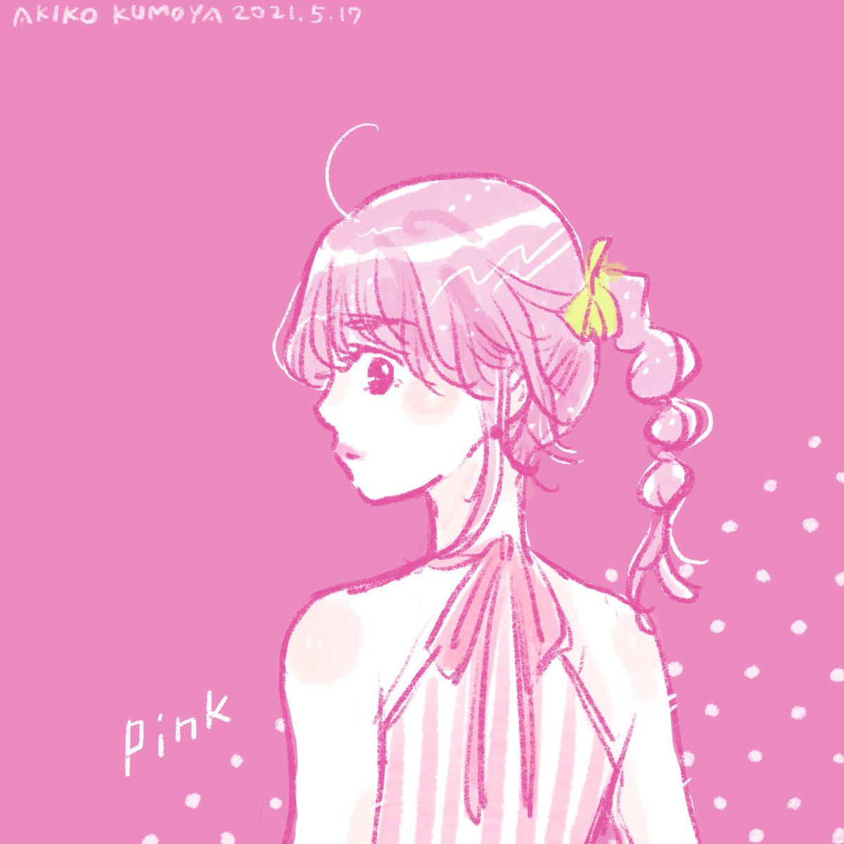 寝る前に目が眩しい絵を描いた 昼間は眠くて 夜は眠れない気がするなぁ 無駄に色 くもやあきこのイラスト