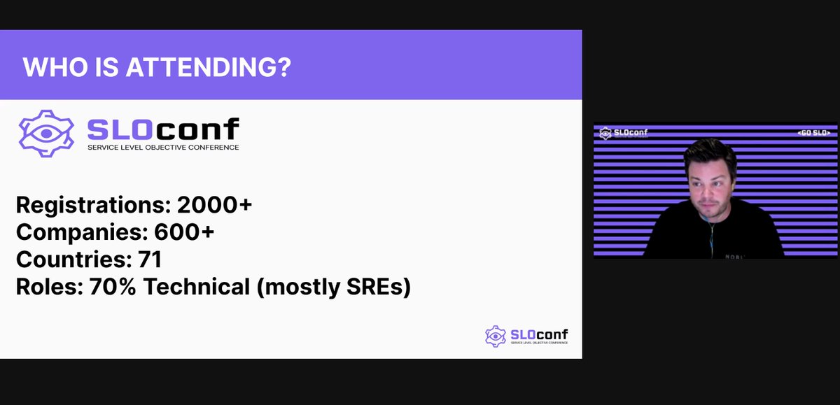 geototti21's tweet image. @KitMerker sharing some big @SLOconf numbers! #SRECommunity
