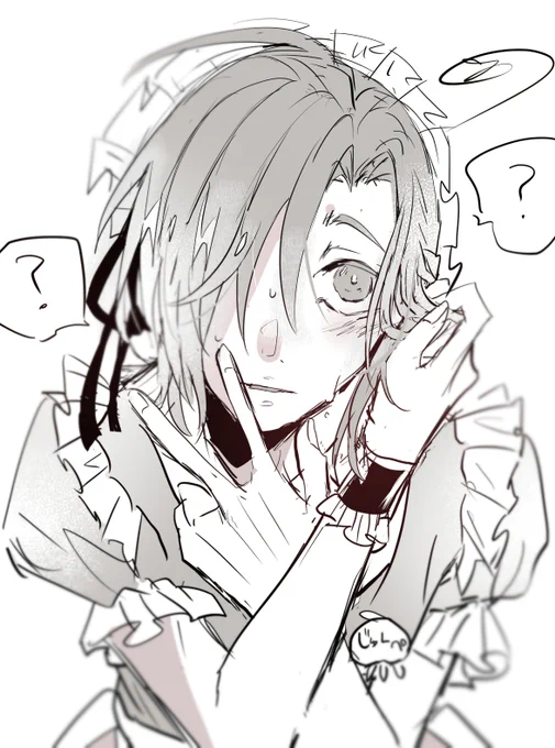 「ち、チェキ……?(???)」
※女装

#落書き 