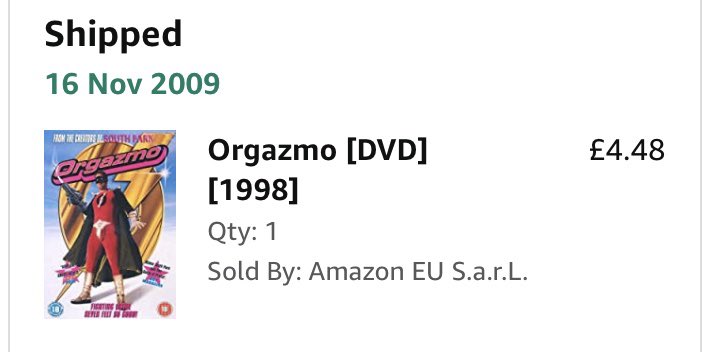 Spammals's tweet photo. My #firstamazonorder is.... Look I can explain! https://t.co/qjyBjbjzUb