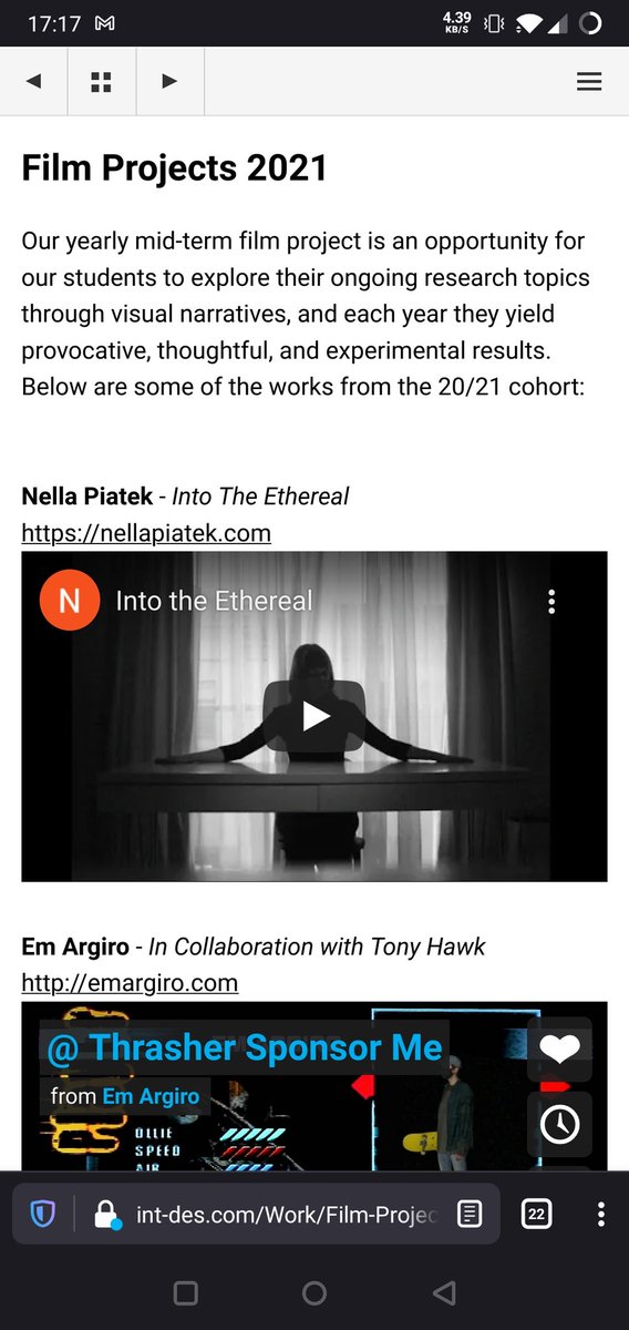 Our 20/21 cohort film projects are now online! int-des.com/Work/Film-Proj…

14 new works of speculative, poetic, critical, and absurdist visuals. Really happy with how these turned out.