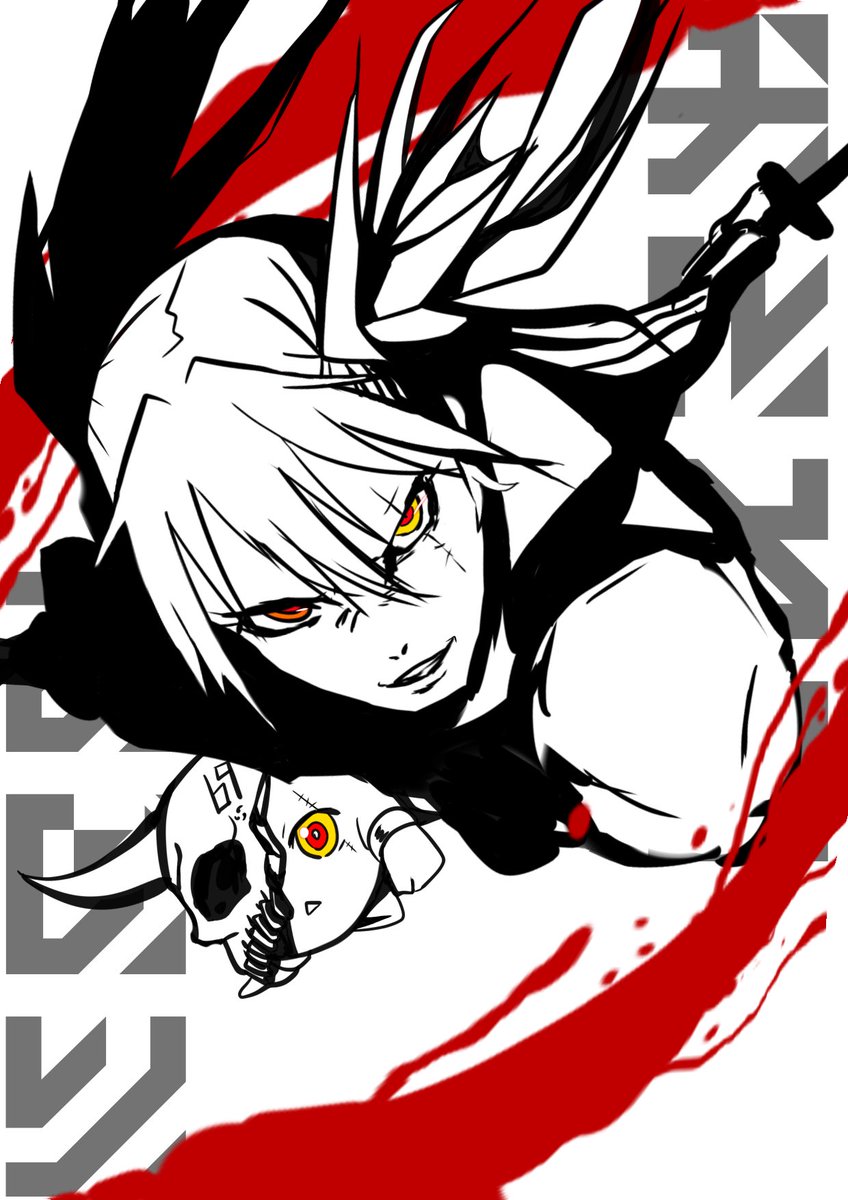 #真正面・横顔・俯瞰・煽りの4種類のイラストを晒そう 