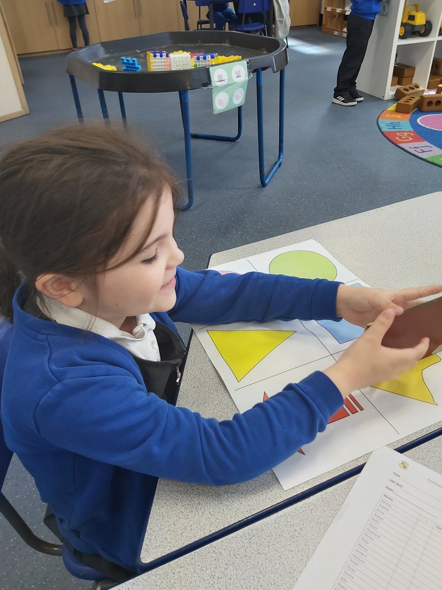 penrhiwceibr's tweet photo. Dosbarth Acorn have been looking for symmetrical shapes today #numeracy #numicom https://t.co/I9bJGcIz85