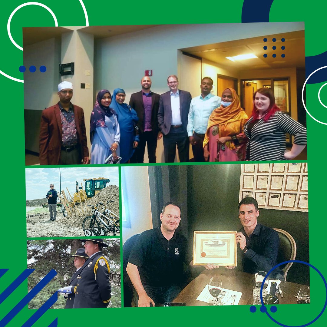 GrandForksCity's tweet photo. It was a busy week last week.  Mayor welcomed ND Dept. of Commerce Comm. James Leiman to Grand Forks.  Broke ground on the new BMX track.  Met Cirrus Aircraft CEO Zean Nielson and traveled to Bismarck for the PD Memorial service.  Looking forward to another great week ahead. https://t.co/2ebku5o00x