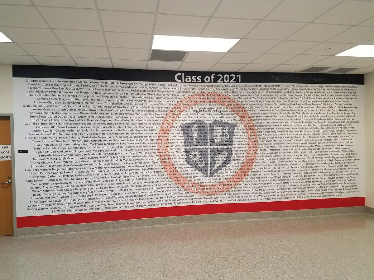 Unveiling the AFHS Class of 2021 Senior Wall!