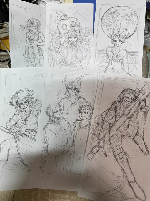 生活が落ち着いてきてようやく半年前の絵の続きができ…エッ半年  エッッッ 