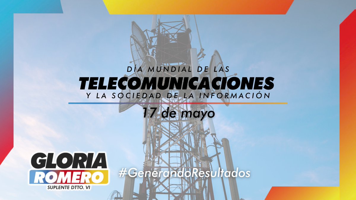 GloriaRomeroPAN's tweet photo. El objetivo es sensibilizar sobre las posibilidades que pueden ofrecer a las sociedades y economías, tanto el uso de Tecnologías de la Información y la Comunicación (TIC), así como el Internet.
#GenerandoResultados #17deMayo #DíaMundial https://t.co/DbRpZO8xXJ
