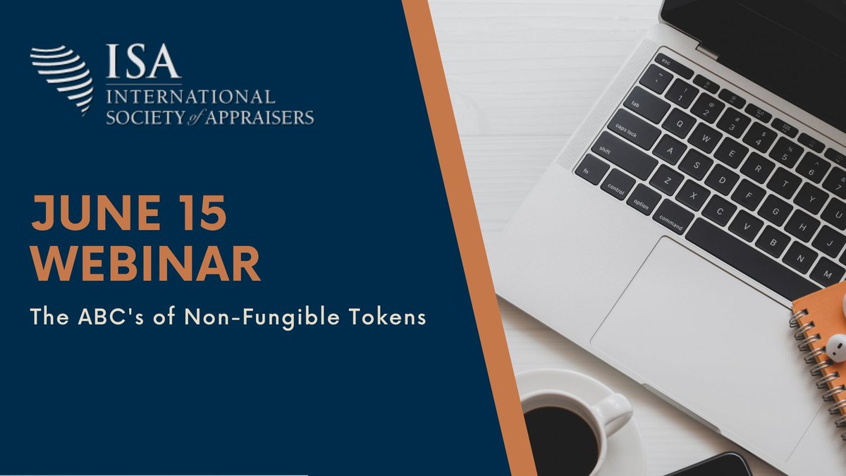 Register today for the June 15 webinar, The ABC's of NFT's, with Jason Bailey, where you'll learn how non-fungible tokens work, and how might they change the world of art and collectibles: ow.ly/RdBQ50EJe8I