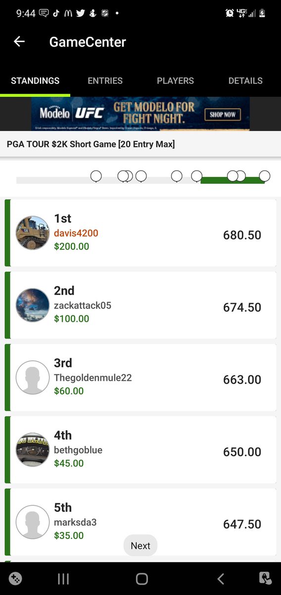 davis4_200's tweet image. Another pga take down!!! Big shout out to @ThePME  for the Lee pick. Turned $30 into $700