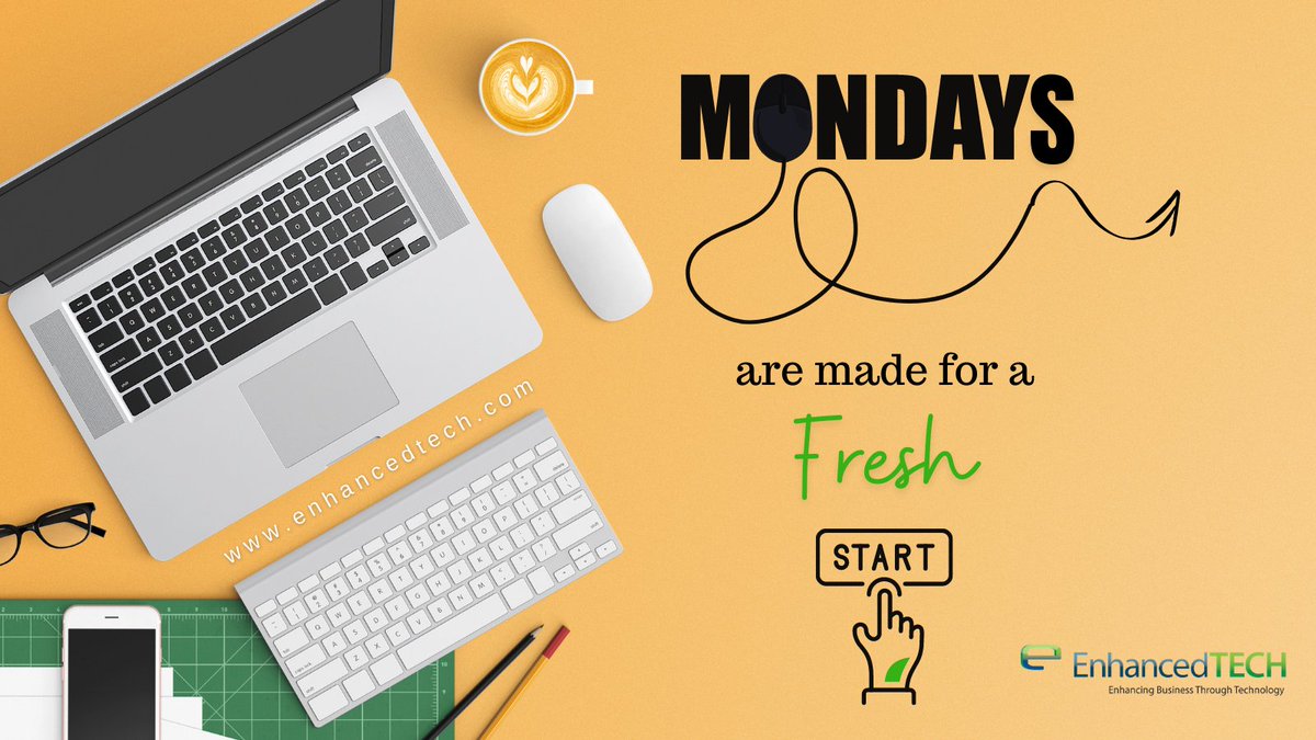 enhanced_tech's tweet image. Good Morning!! 
Not every week goes how it's planned. Luckily, Monday's the day to re-start and re-fresh. Let's dig in and get our goals accomplished! 

#mondaymotivation #Monday #technology #InfoTech #reopening #managedservices #cybersecurity
