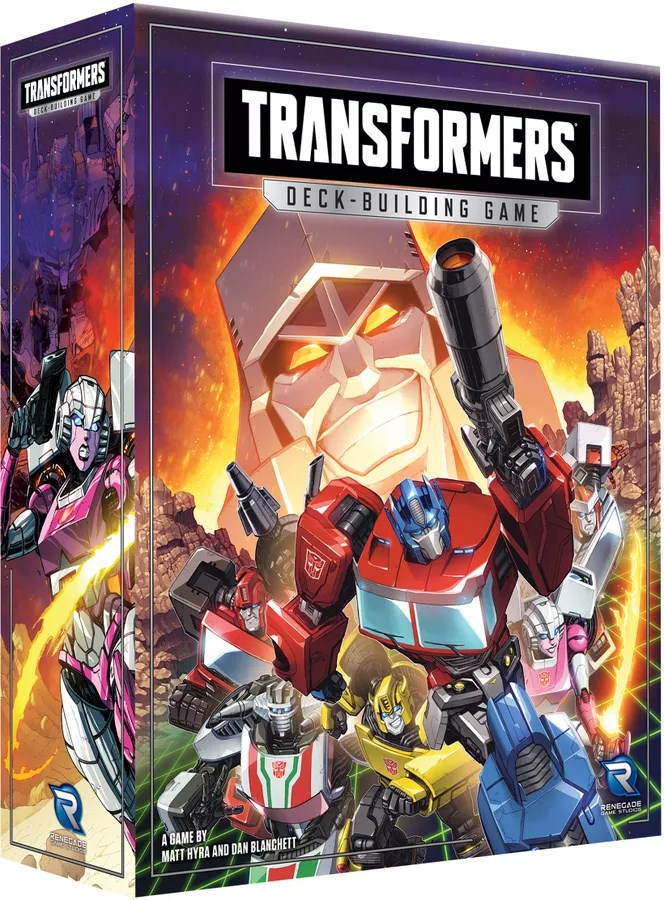 WeDieaLot's tweet photo. I've been keeping an eye out for @PlayRenegade since I found out they were making a Deckbuilding game for Transformers. However! I didn't realise how prolific their roster of games is. Clank, Raiders, Kids on Bikes, Vampire! 
I think my beloved Transformers is in good hands. https://t.co/3zPtoT3f8j