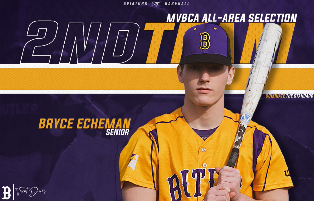 Congratulations to Bryce Echeman and Cason Bennett on receiving Second Team All-Area Division I honors by the Miami Valley Baseball Coaches Association.