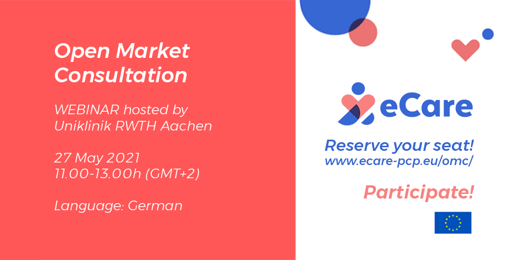 Are you a German company in the #frailtyprevention? <a href="/UniklinikAachen/">Uniklinik RWTH AC</a> is organizing an Open Market Consultation on the 27th May 11:00 CET. They will explain the PCP process and the steps to apply. The webinar will be conducted in #German. Register now!
ecare-pcp.eu/university-hos…