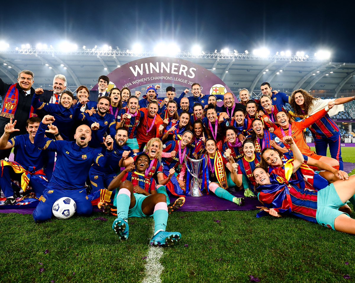 Començant a Wembley, continuant a París... fins ara a Goteborg. 

Quin equip!
Més que un club i únic! 💙❤️
<a href="/FCBarcelona/">FC Barcelona</a> <a href="/FCBfemeni/">FC Barcelona Femení</a>