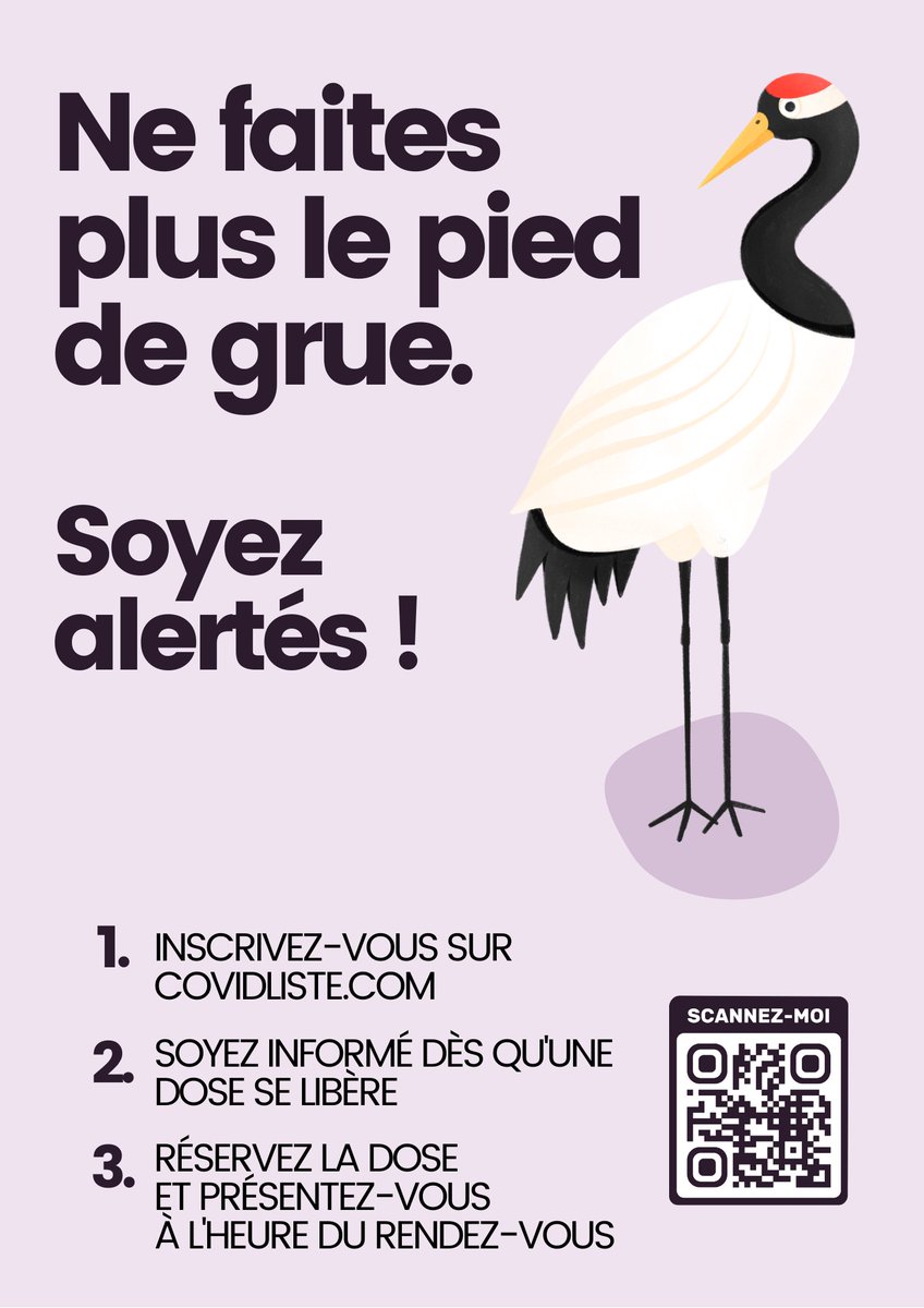 Aidez-nous à accélérer la campagne de vaccination 🚀 : faites connaître <a href="/covidliste/">Covidliste</a> !

Dans l'ascenseur, chez vos commerçants, à l'école, diffusez ces affiches 📰 partout où vous le pourrez.

Téléchargez-les ICI ➡️ drive.google.com/drive/folders/…