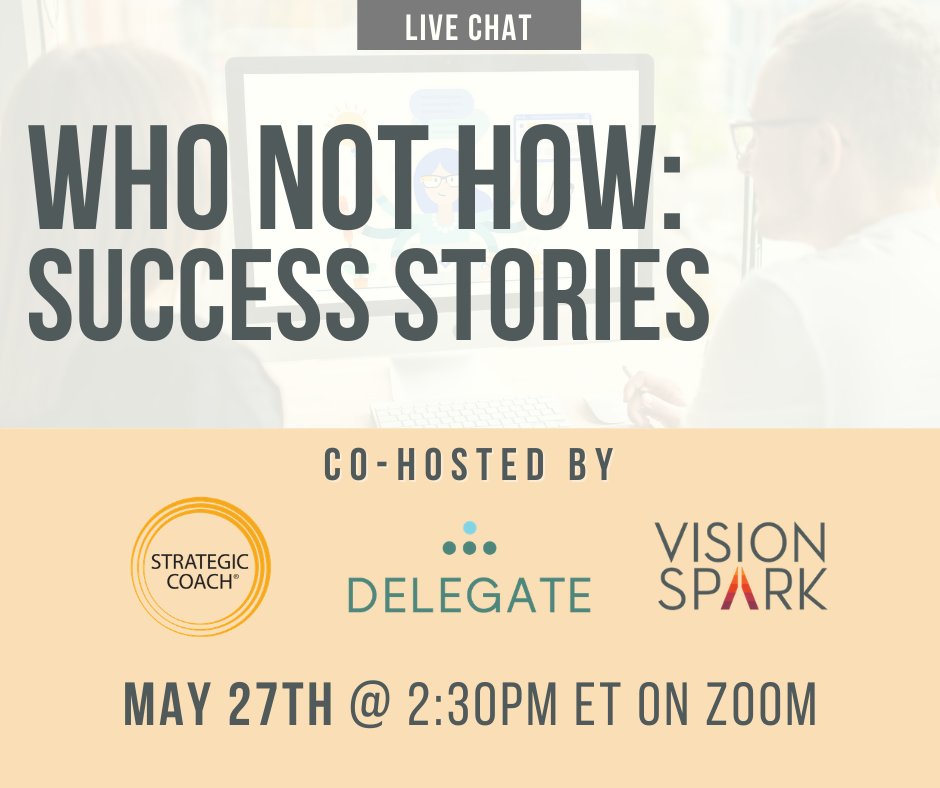 Emily_Morgan's tweet image. Join Us for an Interactive Live Chat! Our panel of experts share key #insights around the Strategic Coach concept of WhoNotHow™ and how to apply this in real life.

Register Here: hubs.ly/H0NtB0F0

#entrepreneurs #delegatesolutions #freedom #leadership #webinar