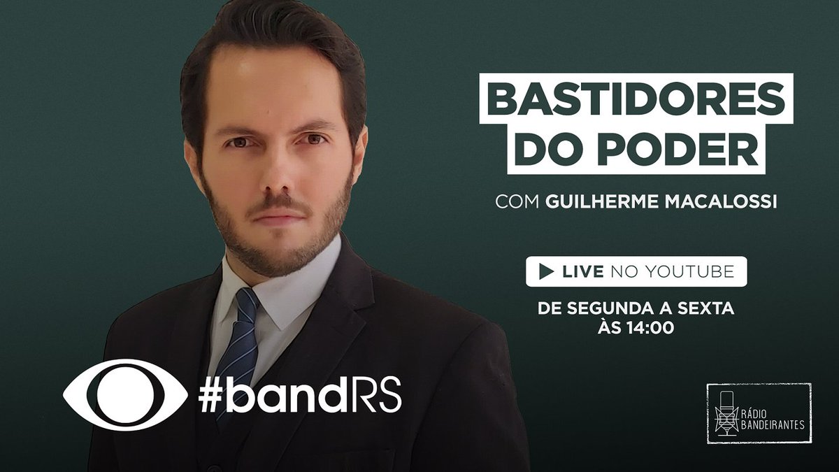 bandrs's tweet image. 🔴NO AR #BastidoresdoPoder com @GTMacalossi 
📺youtu.be/VCFERq_skz8