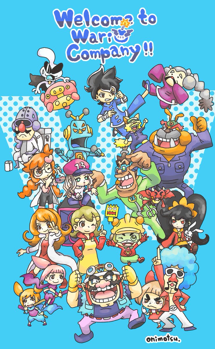 「ワリオカンパニーのみんな
#メイドインワリオ
#WarioWare 」|オニモツ@ゆるい4コマ描きのイラスト