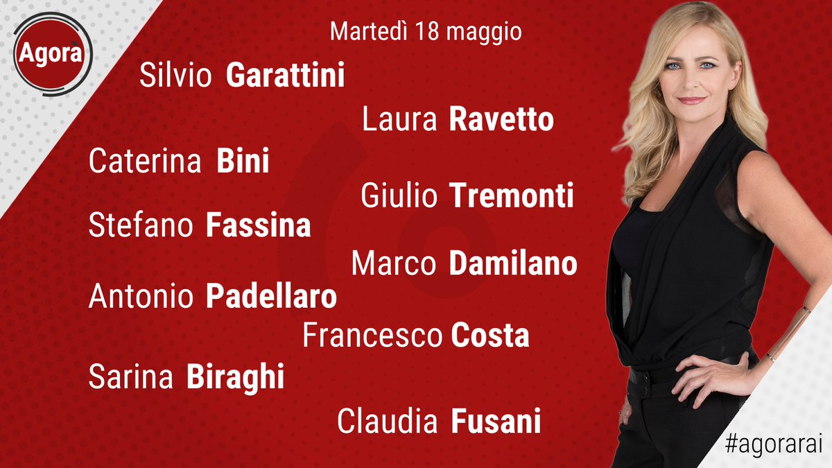 Ecco gli ospiti della puntata di domani di Agorà. Seguiteci dalle 8:00 su <a href="/RaiTre/">Rai3</a> con <a href="/luisellacost/">luisella costamagna</a>
 
#agorarai
