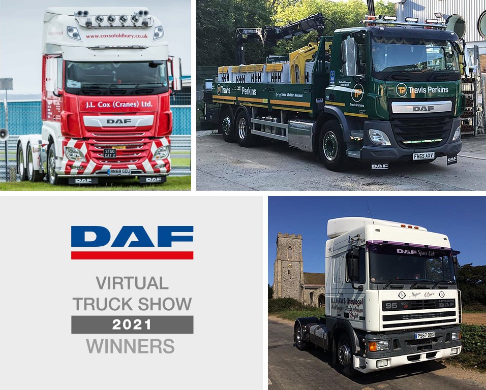 DAFApprentices's tweet photo. Congratulations to all the winners of @DAFTrucksUK 2021 Virtual Truck Show! 👏

Which one is your favourite? 🤔 https://t.co/9pgtxp0FpO