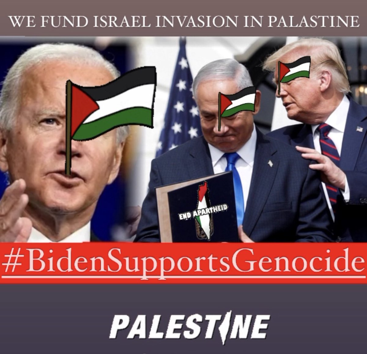 AlbaloushiAmna's tweet photo. @netanyahu PALASTINE 🇵🇸IS NOT FOR SALE!
753 MILLION DOLLARS FOR #ISRAELIINVASION SHOULD BE USED TO BUILD #FreePalaestine!
THERE WILL NO BE PEACE UNTIL #PalastinianLivesMatter ARE FULL FILLED😡
#IsraelStopPlayingVictim
#BidenSupportsGenocide
#مقاطعه_المنتجات_الصهيونيه
#القدس_تنتفض
🇵🇸❤️🇴🇲 https://t.co/9iFVY66IpM