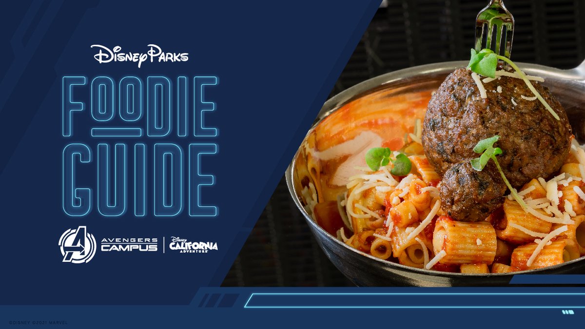 DisneyParks's tweet photo. Foodies, Assemble! Today's Foodie Guide features all the unique offerings available at Avengers Campus, opening June 4 at Disney California Adventure park! https://t.co/o0Tl7a5U20 https://t.co/F57u6UcUuq