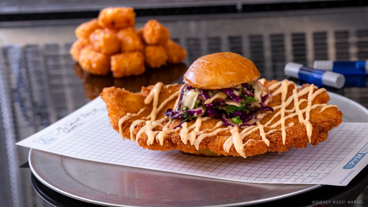 DisneyParks's tweet photo. Foodies, Assemble! Today's Foodie Guide features all the unique offerings available at Avengers Campus, opening June 4 at Disney California Adventure park! https://t.co/o0Tl7a5U20 https://t.co/F57u6UcUuq
