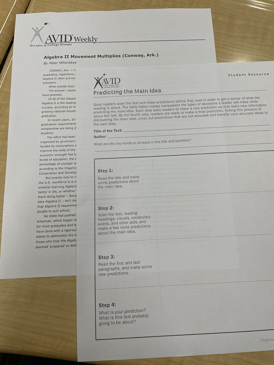 WMSrocksCoach's tweet photo. Learning Reading strategies #AVIDfamily #wwsrocksrise https://t.co/DG0EvFpZ2T